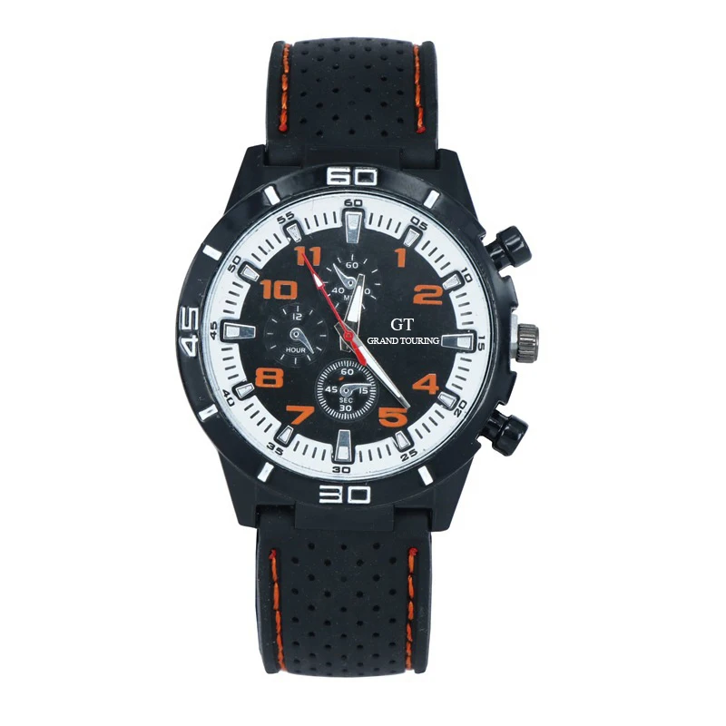 Reloj hombre часы Мужская мода Спорт Нержавеющая Сталь Чехол кожаный ремешок