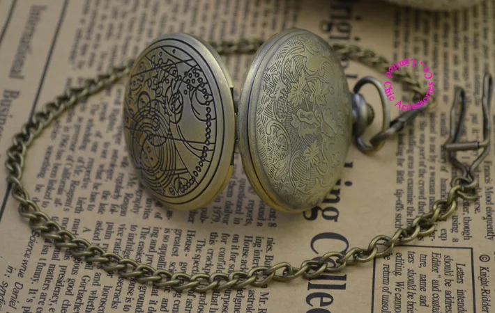 

wholesale fashion quartz man astronomy doctor who pocket watch classic vintage antique men fob watches ancient bronze machinery