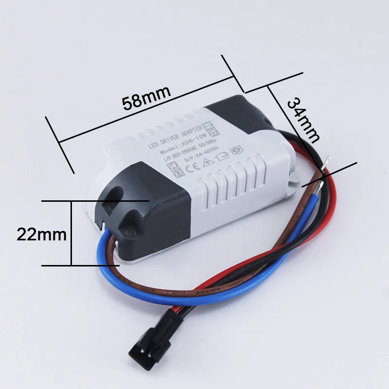Free shipping 6pcs/lot High Quality 300mA  LED Driver 8W-12W * 1W Lighting Transformer Power Supply for LED Lihgt Lamp Durable images - 6