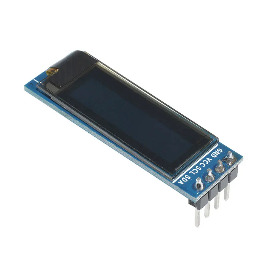0 91 дюймов 128x32 IIC I2C синий OLED ЖК-дисплей DIY модуль SSD1306 Драйвер IC DC 3 В 5 для Arduino PIC |