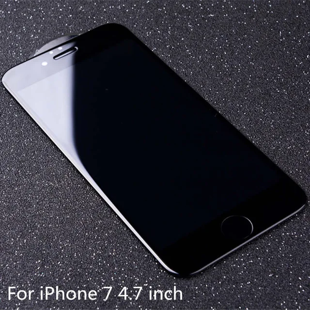 Black For 7 Полное покрытие 5D стекло для iphone 7 закаленное стекло для iphone 6 6S 7 Plus супер Взрывобезопасное защитное стекло пленка на 6 6S 7 4," 5,5" - Цвет: Black For 7