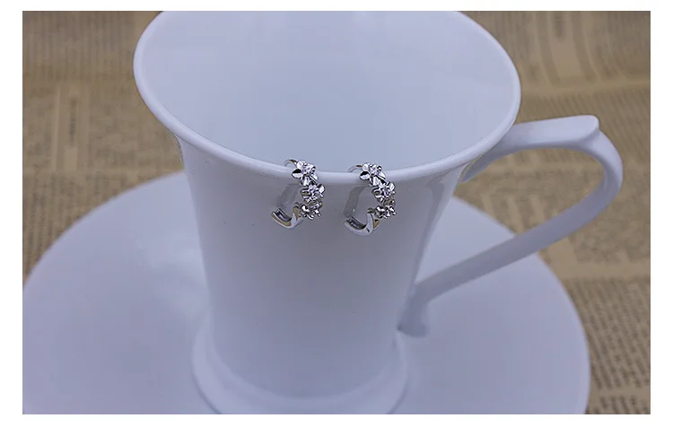 Женские серьги из серебра 925 пробы с камелией|earings for women girls|silver earringsearrings |