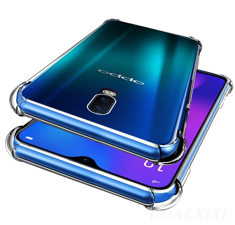 For OPPO R17 R15 F11 F9 Pro F7 F5 F3 AX7 AX5 A7 A5 Case HQ Airbag Shockproof Soft Silicone TPU Back Portective Cover Skin |