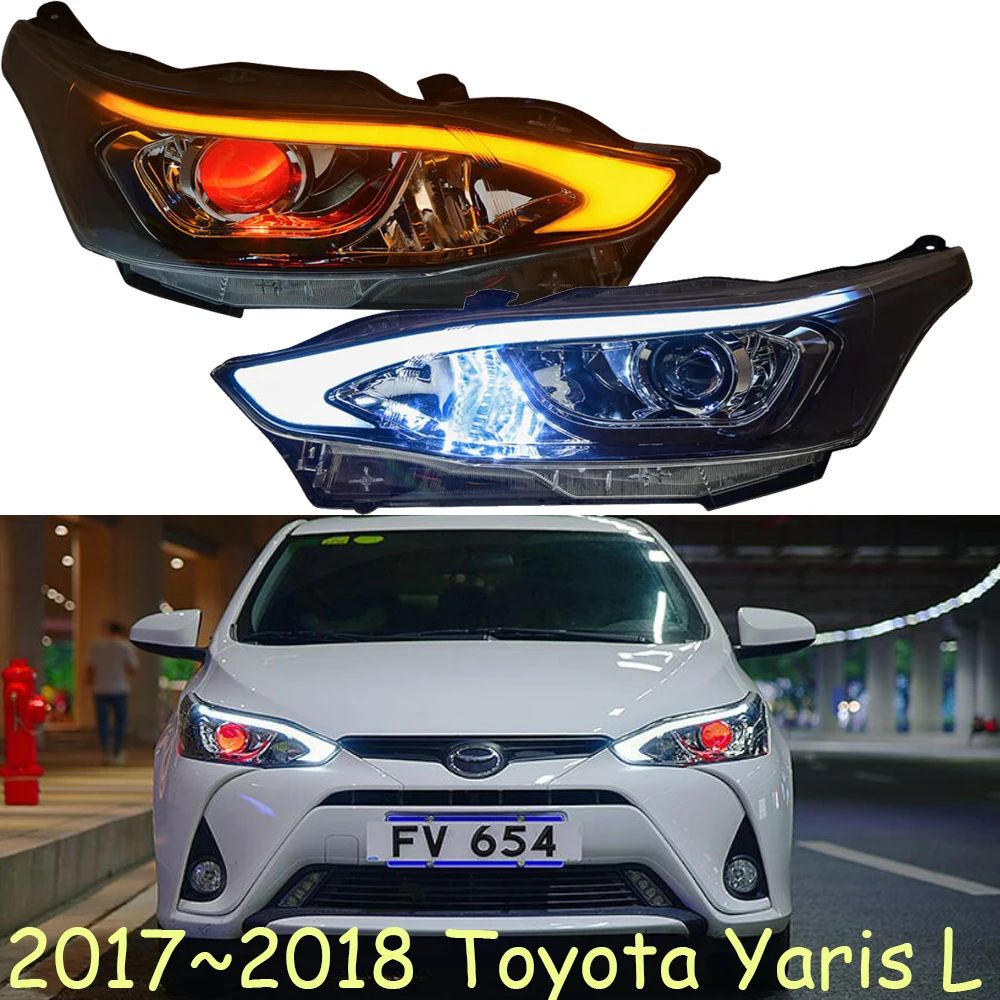 2017 ~ 2018 Стайлинг автомобиля для фар Yaris Cruiser RAV4 camry Hiace sienna yaris Tacoma передняя фара L |