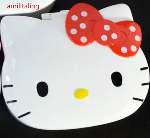 Новый Hello Kitty зеркальный ящик для косметики шкатулка ювелирных изделий с рисунком