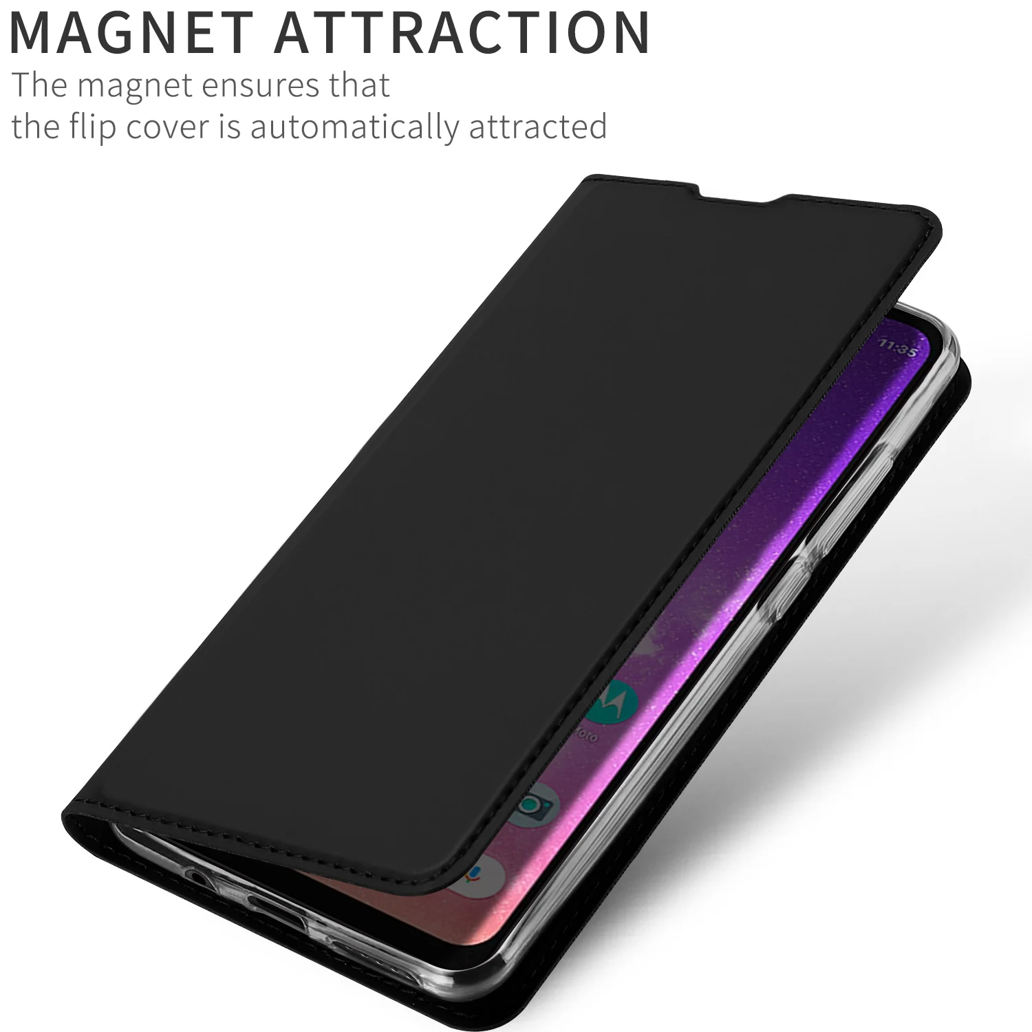 Чехол-книжка для Moto one Vision и Moto P50 с отделениями для карт и бумажником с подставкой из искусственной кожи ТПУ Мягкий защитный чехол-бампер для телефона