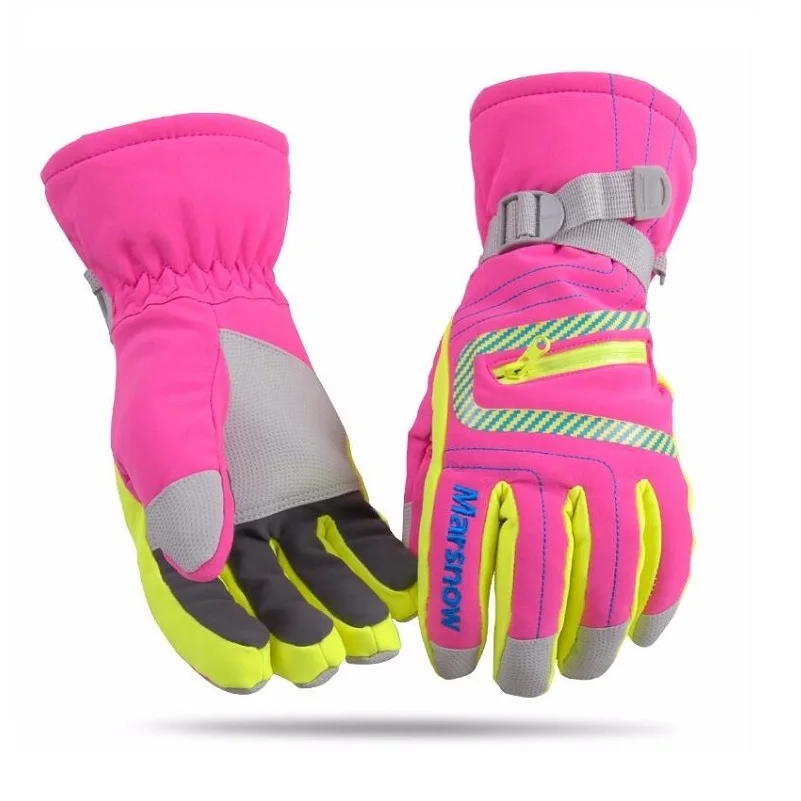 Зимние водонепроницаемые теплые лыжные перчатки унисекс женские детские для