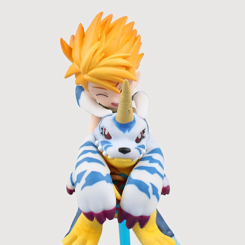 Anime Figure 12 CM Digimon Adventure ISHIDA YAMATO &amp GABUMON PVC Action Collection Toy Model Brinquedos Christmas Gift | Игрушки и