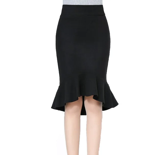 Женская облегающая юбка-карандаш с высокой талией | одежда