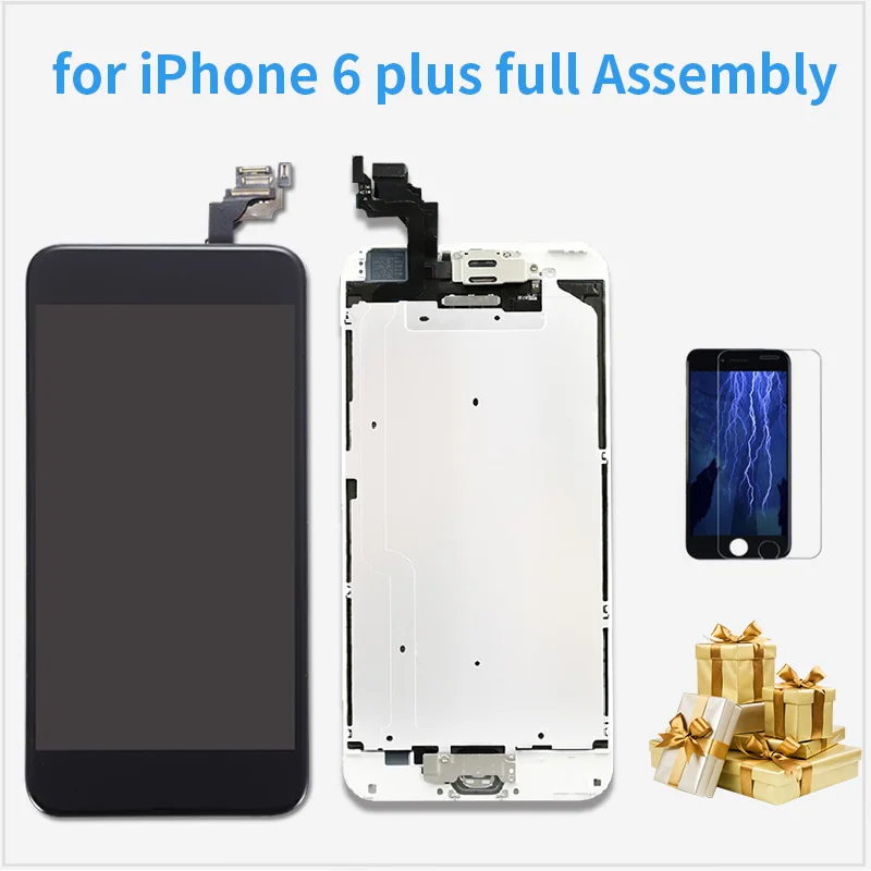 AAAA качественный полный монтажный ЖК-экран для iPhone 6 plus A1524 A1522 A1593 сенсорный