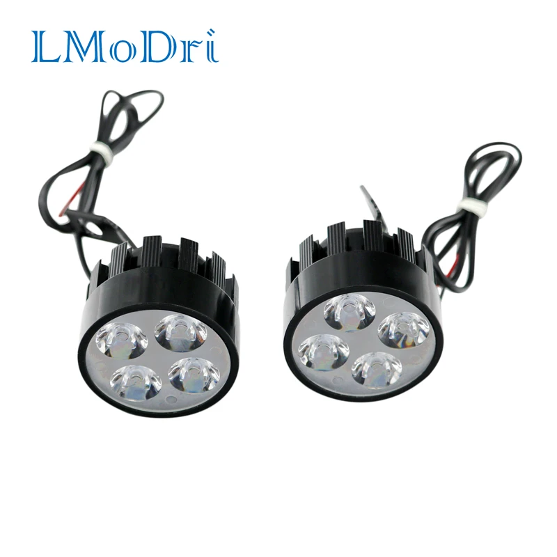 

LMoDri 1 пара, светодиодный летные светодиодные фары 12 В, светодиодсветодиодный фары для вождения, противотуманные фары, точесветильник фары, л...