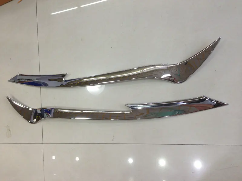 Chrome головной свет фар крышка век Накладка для 2013 2014 TOYOTA RAV4 RAV 4 высокого качества