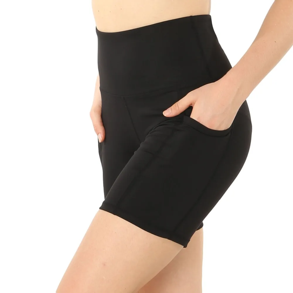 Женские шорты для йоги Dragon Fit леггинсы с карманами тренировок фитнеса занятий