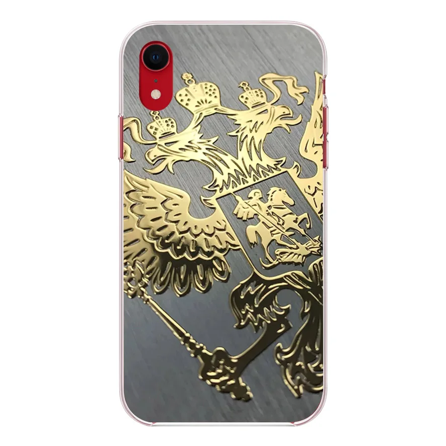 OUTMIX Россия герб двуглавый орел чехол силиконовый для iPhone SE 5s 6 7 8 S plus X XS max XR |