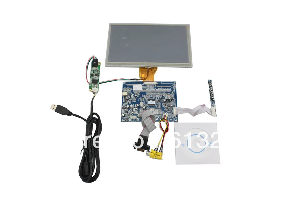 VGA  + AV  of  LCD driver  board support  7 inch LCD panel 800*480  with touch panel