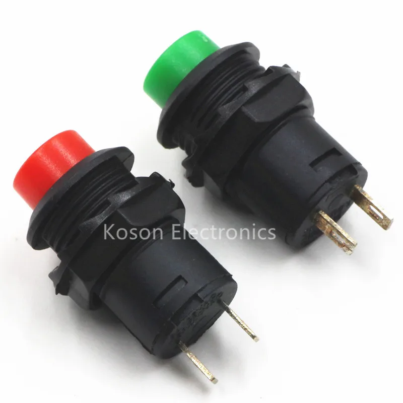 4 шт AC 250V/1.5A N/O нормально открытая Зеленая кнопка | Обустройство дома