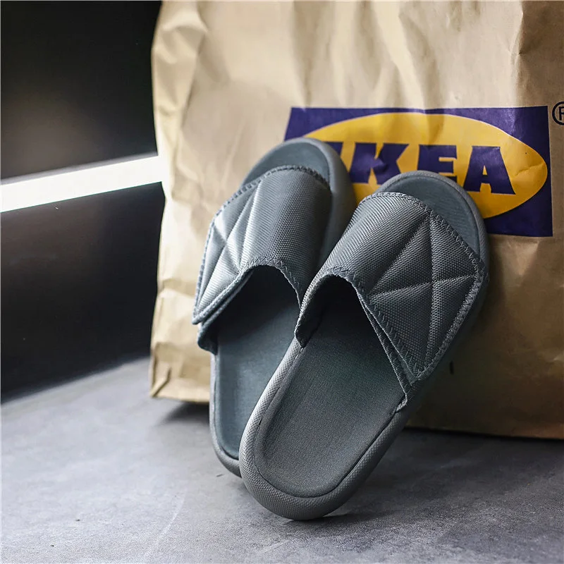 Mens Slippers Breathable Star Striped Kanye West Comfortable Flip Flops Beach Outdoor New Summer Sandals Men | Обувь