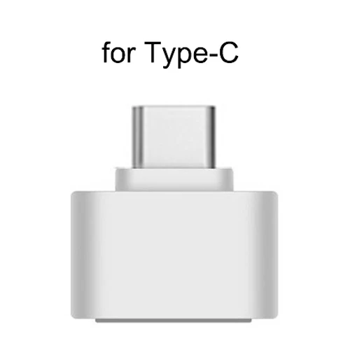 White For Type-C Micro USB OTG адаптер USB C OTG адаптер V8 соединитель конвертер для samsung huawei zte Xiaomi SONY LG Android type-c адаптер OTG - Цвет: White For Type-C