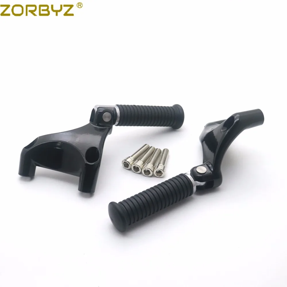 ZORBYZ мотоциклетные черные пассажирские задние Подножки крепление для Harley 1200 XL 883