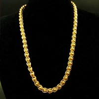 hip hop chains for mens jewelry heavy yellow gold filled thick long big chunky hippie rock necklace 24 inches7mm wide