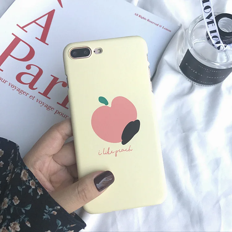 Модный простой персиковый бежевый чехол для телефона iphone X XR XS Max 6 6S 7 8 Plus