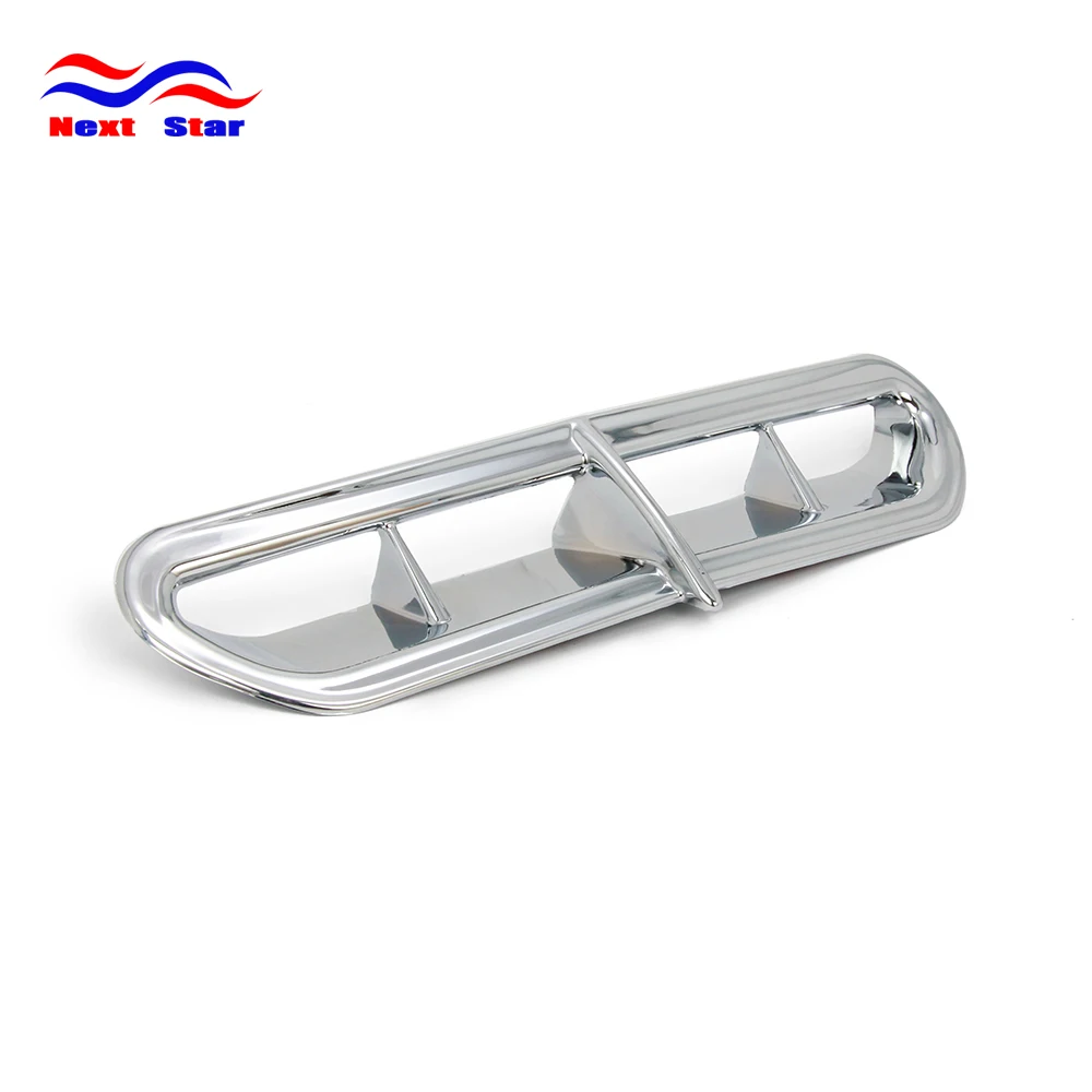 

Motorcycle Chrome Front Plastic Fairing Vent Accent For Harley 14 -later Ultra Limited and Tri Glide models with Batwing Fairing