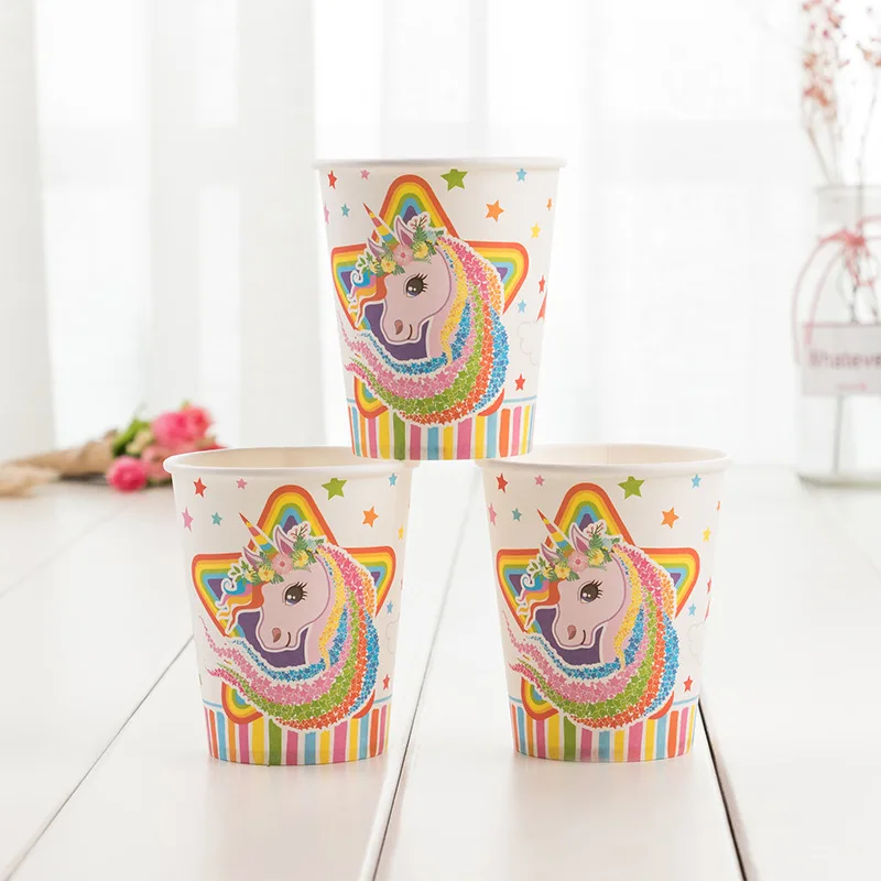 6 человек костюм Единорог Детские вечерние украшения детский душ с днем рождения