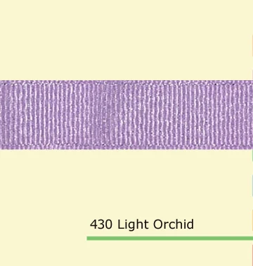 

1-1/2" inch (38mm) silver glitter Light Orchid grosgrain ribbon