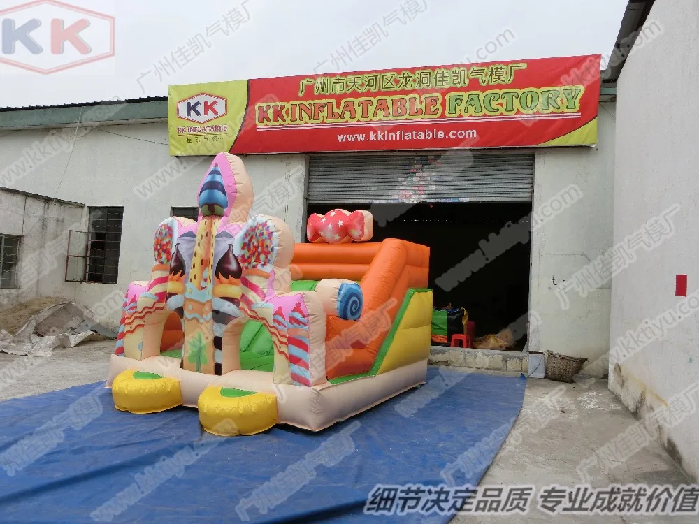 Надувной мини-батут конфет для детского сада внутри небольшого размера надувной