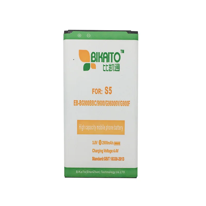 Bikaito 2900 мА/ч EB BG900BBC для samsung GALAXY S5 Батарея G900H G900F G900i G900P G900 G9008V 9008W 9006W Замена