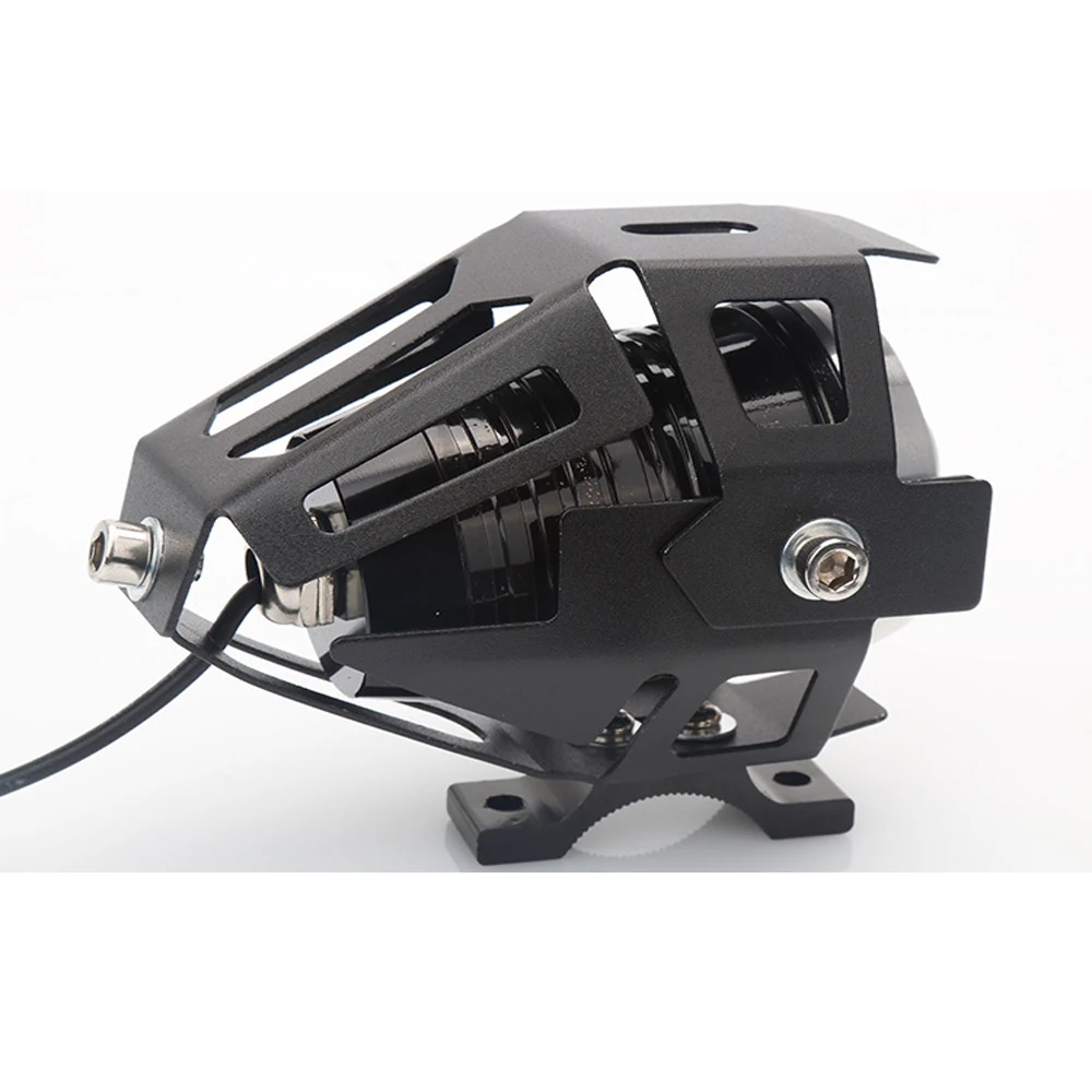 

SMKC01 2PCS Motorcycle Lighting U5 3000LM 125W Upper Low Beam Motorcycle Head Light LED Driving Motorbike Lamp with switch