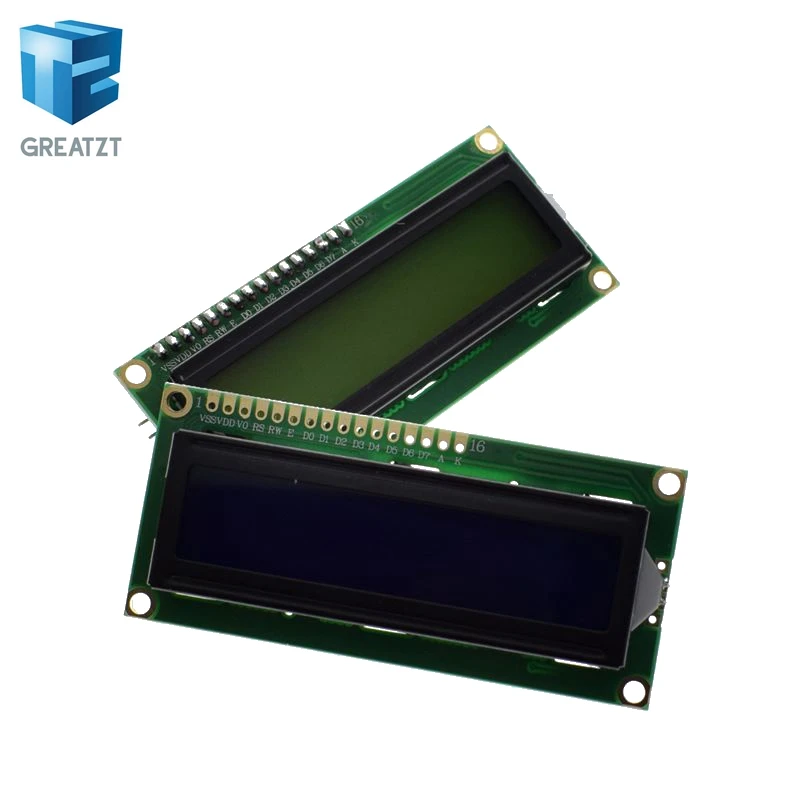 Greatzt 1 шт. ЖК дисплей 1602 Модуль синий зеленый экран 16x2 символьный светодиодный