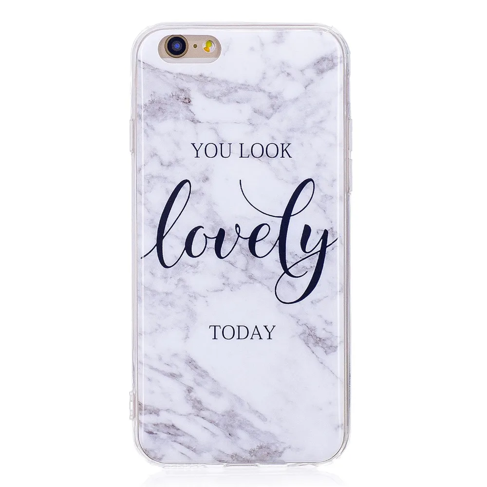 Роскошный Мраморный чехол для iPhone 8 7 Plus 6 6S 5 5S 5C SE Coque Мягкий силиконовый из ТПУ Capas