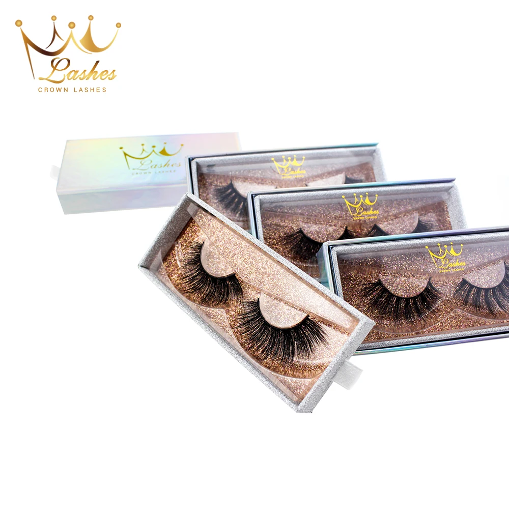 Искусственные норковые ресницы для ресниц 3d упаковка с логотипом на
