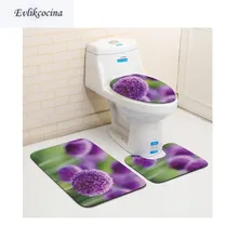 Free Shipping 3pcs Purple Ball Flower Banyo Bathroom Carpet Toilet U Bath Mat Set Non Slip Pad Tapis Salle De Bain Alfombra Bano Free Shipping 3pcs Purple Ball Flower Banyo Bathroom Carpet Toilet U Bath Mat Set Non Slip Pad Tapis Salle De Bain Alfombra Bano