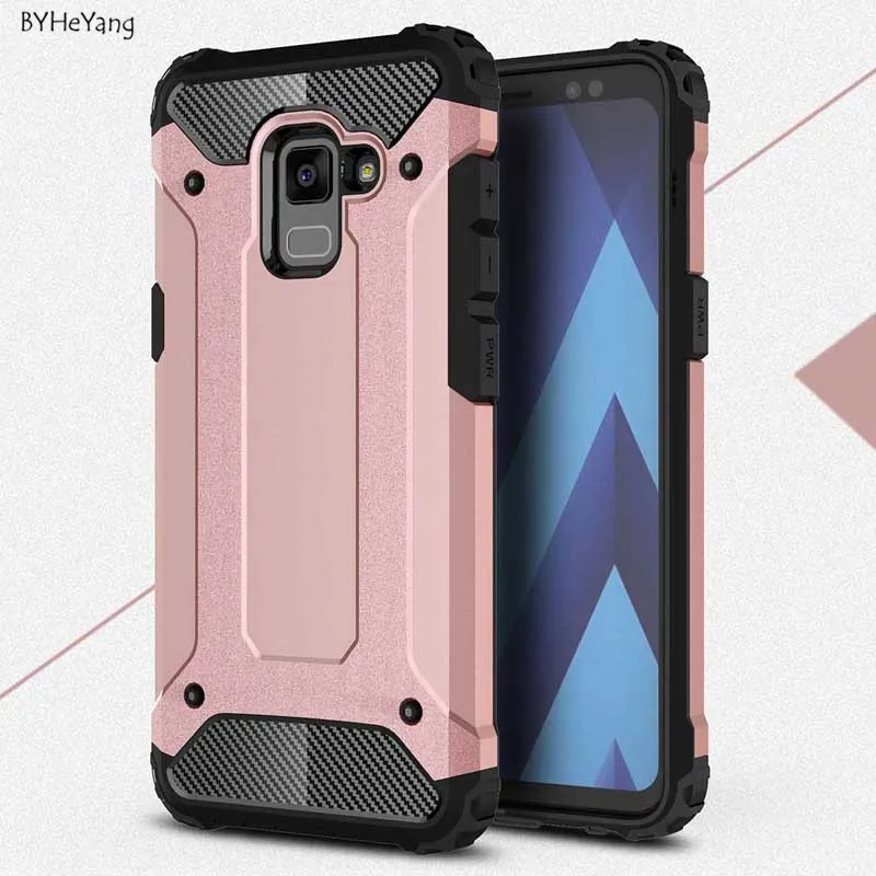 Чехол BYHeYang для Samsung Galaxy A8 2018 силиконовый противоударный тонкий жесткий