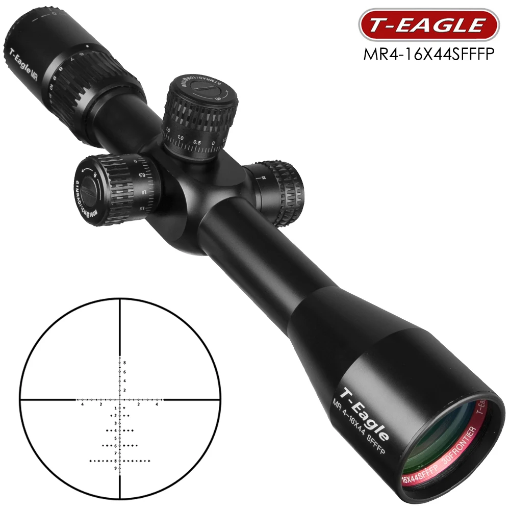 Оптический прицел T-Eagle MR SFFFP 4-16X44, прицел для охоты, прицел с боковой фокусировкой, винтовка дальнего действия