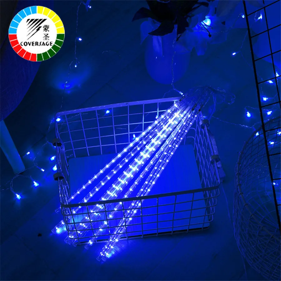 

Coversage Метеоритный Дождь трубка 30 см 50 см 5 шт. Рождественская елка декоративные люки занавес открытый светильник s Рождественская светодиодн...