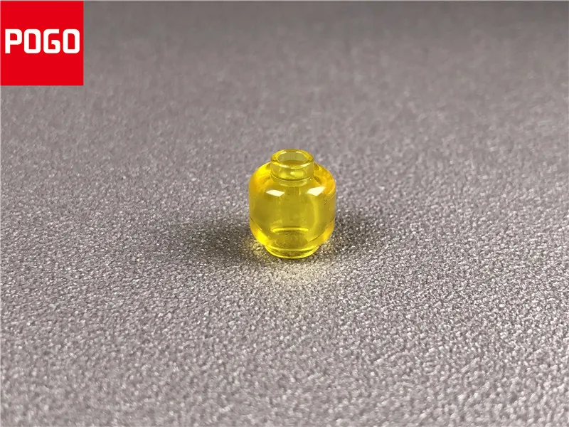 50 шт./лот MOC Кирпичи DIY Красочные прозрачные фигурки голова развивающие
