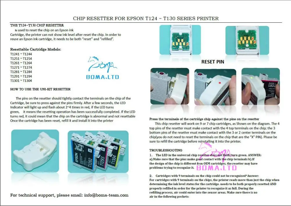 1 шт. Чип-Сброс для принтера Epson T1261 T1271 T1281 T1291 Stylus S22/SX125/SX420/SX425/SX420/SX130/SX440/SX430/SX435/SX230 |