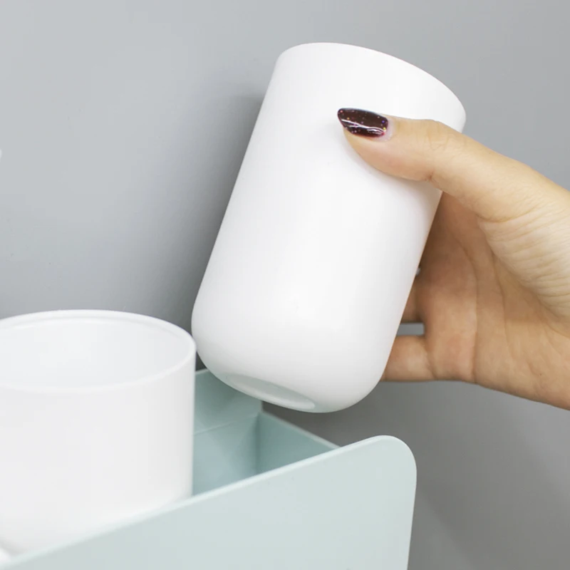 Настенный пластиковый держатель для зубных щёток с крючком|Наборы аксессуаров