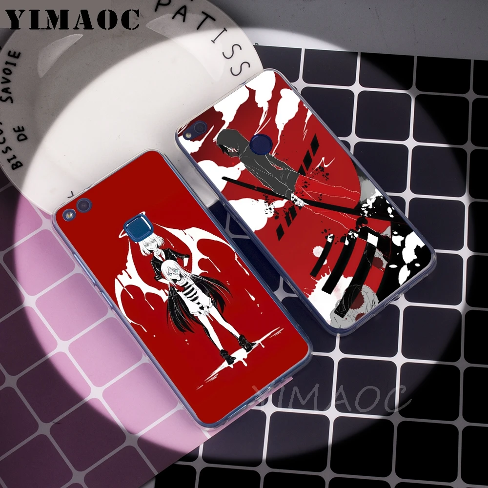 Мягкий чехол YIMAOC Angels of Death для Huawei P8 P9 P10 P20 P30 Lite Pro P smart 2019 |