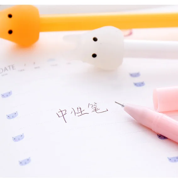 60 шт. гелевая ручка kawaii партия конфетных цветов ручки с Тоторо для школьников