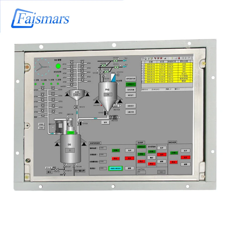 Faismars 8 4 дюймовый сенсорный монитор VGA/DVI с металлической крышкой для промышленных