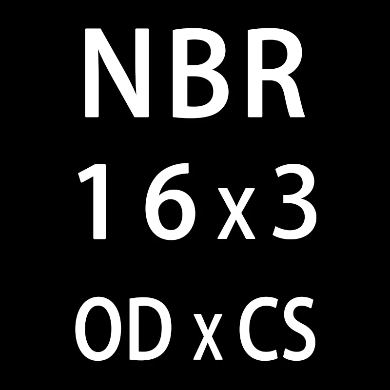 OD16mm 50 шт./лот резиновым кольцом NBR уплотнения-хомут с круглым воротником для мальчиков и девочек 3 мм Толщина OD10/11/12/13/14/15/16/17/18/19/20*3 мм уплотнительное кольцо уплотнения прокладки масляное кольцо шайба - Цвет: OD16mm