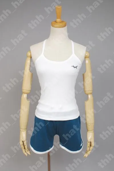 Danganronpa Dangan-Ronpa Aoi Asahina Косплей CostumeDanganronpa Костюм |