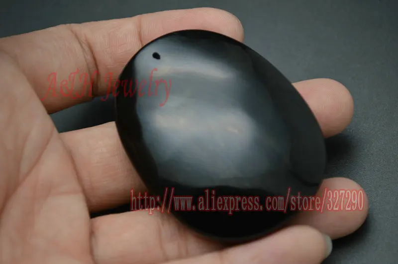 Thailand Black Obsidian Fine Carved Relief Ganesh Pendants For Sweater Chain Necklace Making Materials 5pc/lot | Украшения и