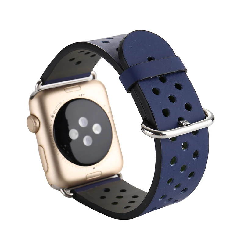 Ремешок из натуральной кожи для Apple Watch Band браслет смарт часов Series 1 2 3 38 42 мм