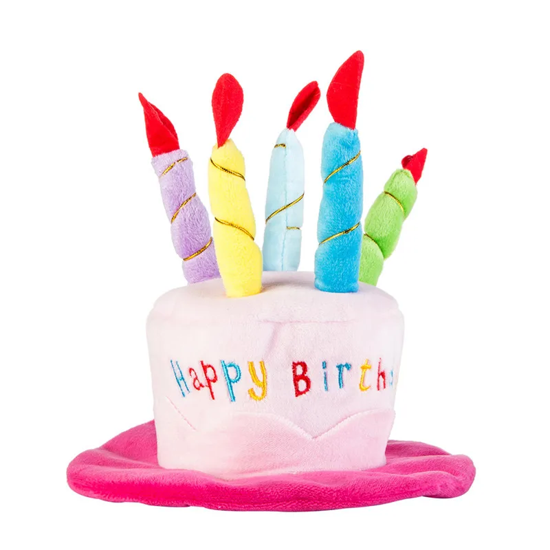 3 дня рождения модная шапка для собаки милые колпачки торта шляпа животных собак