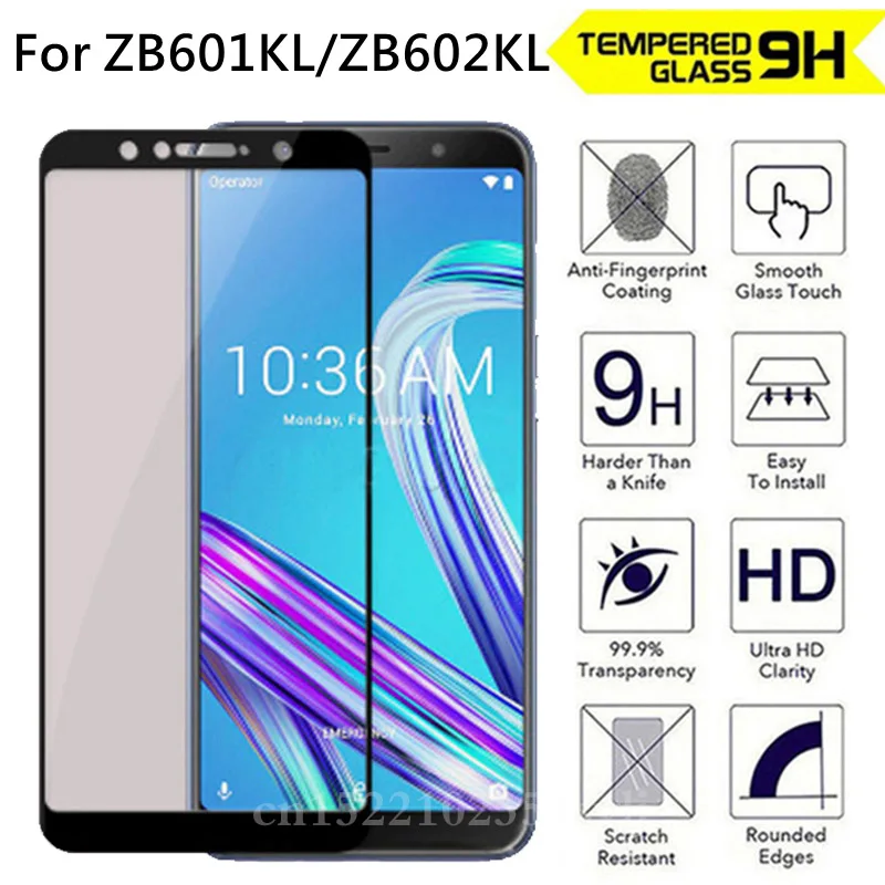 Закаленное стекло с полным покрытием для ASUS ZenFone Max Pro M1 ZB601KL ZB602KL защитная пленка